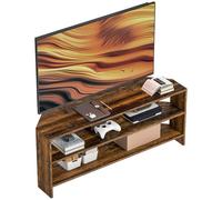 Corner TV Stand Unit Cabinet Open Shelving Storage Entertainment Media Console