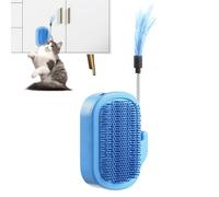 Corner Wall Cat Scratcher, Cat Corner Scratcher Self Groomer with Catnip, Grooming Massage Comb Brush Furniture Protector for Rabbit Dogs Couch Indoor Home Table