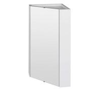 Corner Wall Hung Mirror Cabinet In Gloss White By Balterley