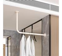 Corner Wall-Mounted Clothes Rack, Industrial Pipe Coat Hanger, Sturdy Closet nizer for Office, Bedroom Entryway - Space-Saving Design, Stylish Storage Solution