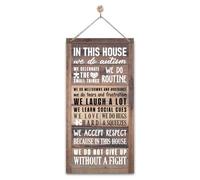 corner wind Rustic Autism Awareness Sign, In This House We Do Autism, Decorative Wall Plaque, Perfect for Home Office, Classroom & Gift