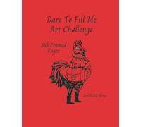 CorNERD Dare to FILL ME Doodle Challenge "Wild Rooster Red": A nice, chunky, pencil sketch book. Perfect gift for family, teens, adults, kids.