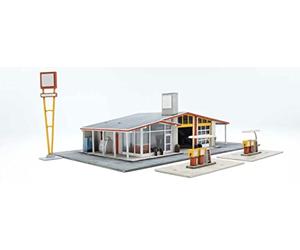 Cornerstone Walthers 933-3541 Historic Petrol Station Model Kit, Multi-Colour
