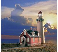 Cornerstone Walthers 933-3663 HO Scale Model Lighthouse Accessory Rocky Point Lighthouse, Black, 72 ml