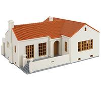 Cornerstone Walthers 933-3785 Walthers, Style House Kit Bungalow in Mission Style, Beige, 4-15/16 X 5-9/16 X 2-13/16 Inches, 12.5 x 14.1 x 7.1 cm