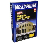 Cornerstone Walthers 933-4022 HO Scale Model Bay Fire Station 1:87, 8 x 4-7/8 x 5-1/2" 20.3 x 12.4 x 14cm