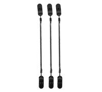 Cornesty 3pcs Black Cap Retainer Hat Clip Fishing Apparel Keeper Holder