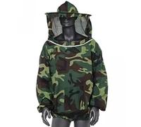 Cornesty Beekeeping Jacket Ventilated Professional Total Protection Bee Protective Hooded Jacket for Men Women (Camouflage Green)
