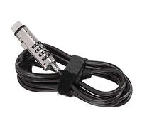 Cornesty Computer Security Cable Lock High Security Thick Aluminum Alloy Joints Easily Reset 360° Rotation Code Design Silver Eco-friendly