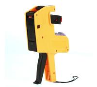 Cornesty MX-5500 Labeler 8 Digits Price Tag Gun Retail Tool Include Labels & Ink Refill YELLOW RED BLUE Solid Beautiful Design Accurate Printing Handheld Labeling Lightweight (Yellow)