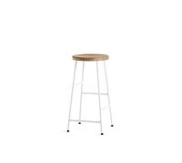 Cornet Bar Stool H65 Cream White/ Oiled Oak
