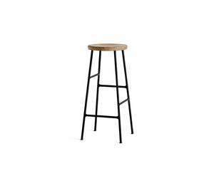 Cornet Bar Stool H75 Black/ Oiled Oak