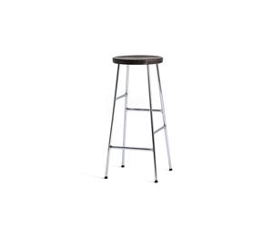 Cornet Bar Stool H75 Chrome/ Smoked Oak