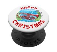 Cornet Christmas Cornetist Brass Musician Music Teacher PopSockets Adhesive PopGrip