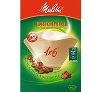 Genuine Melitta 1x6 Coffee Machine Brown Paper Filters 40 Pack MEL6761343