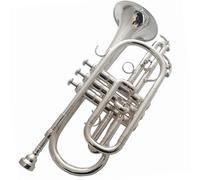 Cornet Instrument B Flat Silver-plated Trumpet Instrument Beginner Adult Band