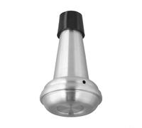 Cornet Mute Straight Design Aluminium Alloy Silencer Quiet Practice Tool for jazz Band 4.33 Inch Silver