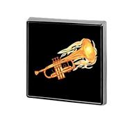 Cornet Trumpet Custom Lapel Pins Square Brooch Tie Suit Dress Accessories for Men Women Wedding Birthday