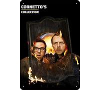 Cornetto Trilogy Poster Movie Vintage Tin Poster Metal Tin Sign Art Plaque Sign For Bar Restaurant Garage Cafe Wall Decor 8 x 12 Inch