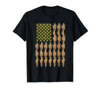 Cornfield Stars American Pride Design for Corn Farmers Value Graphic T-Shirt, Men, Black, L