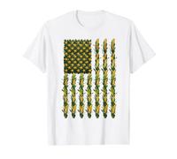 Cornfield Stars American Pride Design for Corn Farmers Value Graphic T-Shirt, Men, White, L