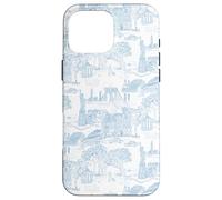 Cornflower Blue New York Toile, I Love NYC, Central Park Case for iPhone 16 Pro Max