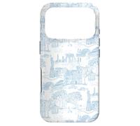 Cornflower Blue New York Toile, I Love NYC, Central Park Case for iPhone 17 Pro