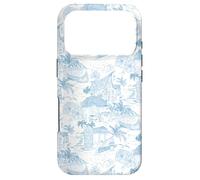 Cornflower Blue Preppy Hawaiian Vacation Toile Love Hawaii Case for iPhone 17 Pro