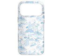 Cornflower Blue Preppy Hawaiian Vacation Toile Love Hawaii Case for iPhone 17 Pro Max