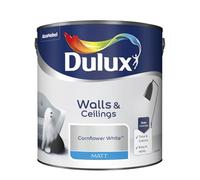 Cornflower White Walls & Ceilings Matt Emulsion Paint 2.5L - Smooth Creamy Finish, Quick Dry, Low VOC, Easy Application for Interior Walls & Ceilings
