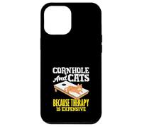 Cornhole And Cats Cornhole Lover Therapy Case for iPhone 12 Pro Max