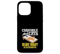 Cornhole And Cats Cornhole Lover Therapy Case for iPhone 13 Pro Max