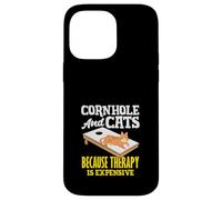 Cornhole And Cats Cornhole Lover Therapy Case for iPhone 14 Pro Max