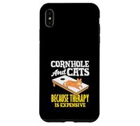 Cornhole And Cats Cornhole Lover Therapy Case for iPhone XS Max