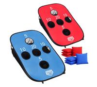 Cornhole Battle - Lightweight & Foldable Fabric 90×60 cm - Complete Set with 2 Boards + 8 Bags + Carrying Bag - Outdoor Game for Garden, Beach & Travel - Original Corner