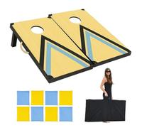 Cornhole Bean Bag Toss Game - 60 x 90 Cm Set of 2 Large Quality Wooden Boards with Carry Bag & 8 Bean Bags - Outdoor Game for Adults & Teens - Ideal for Camping, Garden, & Backyard Parties