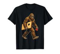 Cornhole Bigfoot Sasquatch Bean Bag Toss Funny Lawn Game T-Shirt
