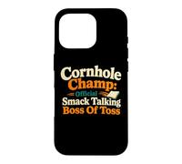 Cornhole Champ Boss Of Toss Yard Game Humor Case for iPhone 16 Pro
