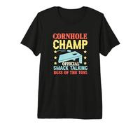 Cornhole Champ Official Shirt Bean Bag Toss Player Premium T-Shirt