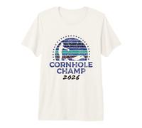 Cornhole Champion 2026, Cornhole Bags Tournament Winner Premium T-Shirt