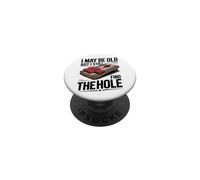 Cornhole Champion I May Be Old But I Still Find The Hole PopSockets Adhesive PopGrip