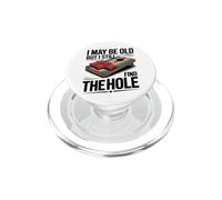 Cornhole Champion I May Be Old But I Still Find The Hole PopSockets PopGrip for MagSafe