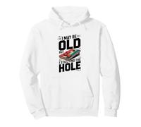 Cornhole Champion I May Be Old But I Still Find The Hole Pullover Hoodie
