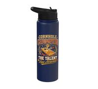 Cornhole Champion The Talent Has Arrived Stainless Steel Insulated Water Bottle