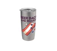 Cornhole Game with Cornhole Bags Corn Hole Board Cornhole Stainless Steel Insulated Tumbler