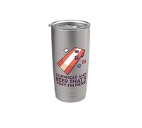 Cornhole Game with Cornhole Bags Corn Hole Board Cornhole Stainless Steel Insulated Tumbler