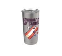 Cornhole is My Cardio Cornhole Bags Corn Hole Board Cornhole Stainless Steel Insulated Tumbler