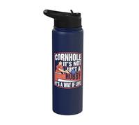Cornhole It's not just a Hobby It's a Way if Life - Cornhole Stainless Steel Insulated Water Bottle
