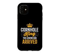 Cornhole King The Legend Has Arrived Funny Cornhole Player Case for iPhone 11