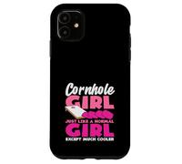 Cornhole Lover Girl Just Like Normal Girl Cooler Case for iPhone 11